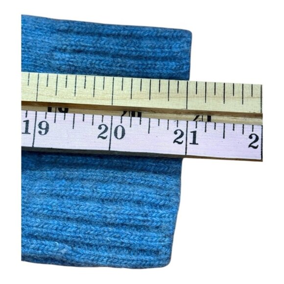 Bartolini Sweater Womens Large Blue Wool Cashmere Blend Mock Neck Italy Pullover - Picture 4 of 8